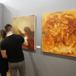 07.02.2019 Oblęgorek. Pałacyk Henryka Sienkiewicza. Wernisaż malarstwa Katriny Sadrak „BEYOND2 Wszechświat natury” / Jarosław Kubalski / Radio Kielce