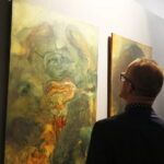 07.02.2019 Oblęgorek. Pałacyk Henryka Sienkiewicza. Wernisaż malarstwa Katriny Sadrak „BEYOND2 Wszechświat natury” / Jarosław Kubalski / Radio Kielce