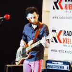 09.02.2019 Radio Kielce. Studio Gram. Koncert zespołu F-Band w składzie Artur Frączek - gitara i śpiew,Tomasz Frączek - gitara basowa i śpiew oraz Łukasz Frączek - perkusja / Jarosław Kubalski / Radio Kielce