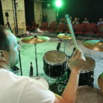 09.02.2019 Radio Kielce. Studio Gram. Koncert zespołu F-Band w składzie Artur Frączek - gitara i śpiew,Tomasz Frączek - gitara basowa i śpiew oraz Łukasz Frączek - perkusja / Jarosław Kubalski / Radio Kielce