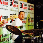 09.02.2019 Radio Kielce. Studio Gram. Koncert zespołu F-Band w składzie Artur Frączek - gitara i śpiew,Tomasz Frączek - gitara basowa i śpiew oraz Łukasz Frączek - perkusja / Jarosław Kubalski / Radio Kielce