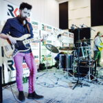 09.02.2019 Radio Kielce. Studio Gram. Koncert zespołu F-Band w składzie Artur Frączek - gitara i śpiew,Tomasz Frączek - gitara basowa i śpiew oraz Łukasz Frączek - perkusja / Jarosław Kubalski / Radio Kielce