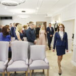 09.02.2019 Morawica. Ślub Sylwii Misztal i Karola Gawiora zainaugurował  działalność nowej sali ślubów w oficynie dworskiej w parku. Ślubu udzieliła Edyta Chłąd, kierownik Urzędu Stanu Cywilnego w Morawicy / Jarosław Kubalski / Radio Kielce