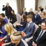 09.02.2019 Morawica. Ślub Sylwii Misztal i Karola Gawiora zainaugurował  działalność nowej sali ślubów w oficynie dworskiej w parku / Jarosław Kubalski / Radio Kielce