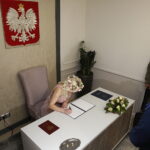 09.02.2019 Morawica. Ślub Sylwii Misztal i Karola Gawiora zainaugurował  działalność nowej sali ślubów w oficynie dworskiej w parku / Jarosław Kubalski / Radio Kielce