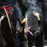 10.02.2019 Kielce. Skwer Żeromskiego. Uroczystości pod Pomnikiem Armii Krajowej w 77. rocznicę przemianowania Związku Walki Zbrojnej w Armię Krajową / Jarosław Kubalski / Radio Kielce