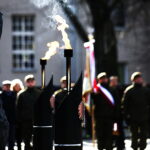 10.02.2019 Kielce. Skwer Żeromskiego. Uroczystości pod Pomnikiem Armii Krajowej w 77. rocznicę przemianowania Związku Walki Zbrojnej w Armię Krajową / Jarosław Kubalski / Radio Kielce