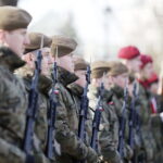 10.02.2019 Kielce. Skwer Żeromskiego. Uroczystości pod Pomnikiem Armii Krajowej w 77. rocznicę przemianowania Związku Walki Zbrojnej w Armię Krajową / Jarosław Kubalski / Radio Kielce