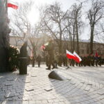 10.02.2019 Kielce. Skwer Żeromskiego. Uroczystości pod Pomnikiem Armii Krajowej w 77. rocznicę przemianowania Związku Walki Zbrojnej w Armię Krajową / Jarosław Kubalski / Radio Kielce