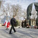10.02.2019 Kielce. Skwer Żeromskiego. Uroczystości pod Pomnikiem Armii Krajowej w 77. rocznicę przemianowania Związku Walki Zbrojnej w Armię Krajową / Jarosław Kubalski / Radio Kielce