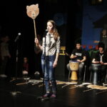 13.02.2019 Kielce. Teatr Lalki i Aktora "Kubuś". Występ dzieci z Czeczeni, uczestników projektu "Ojczyzny", realizowanego przez "Kubusia" / Jarosław Kubalski / Radio Kielce