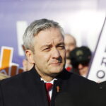 19.02.2019 Kielce. Prezes partii Wiosna podczas konferencji prasowej na Rynku / Jarosław Kubalski / Radio Kielce