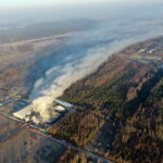 19.02.2019 Micigózd. Pożar składowiska elektrośmieci / Jarosław Kubalski / Radio Kielce