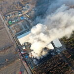 19.02.2019 Micigózd. Pożar składowiska elektrośmieci / Jarosław Kubalski / Radio Kielce