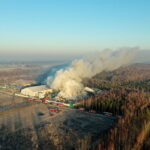 19.02.2019 Micigózd. Pożar składowiska elektrośmieci / Jarosław Kubalski / Radio Kielce