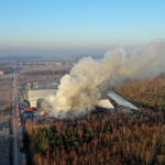 19.02.2019 Micigózd. Pożar składowiska elektrośmieci / Jarosław Kubalski / Radio Kielce