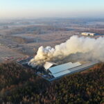 19.02.2019 Micigózd. Pożar składowiska elektrośmieci / Jarosław Kubalski / Radio Kielce