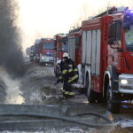 19.02.2019 Micigózd. Pożar składowiska elektrośmieci / Jarosław Kubalski / Radio Kielce