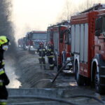 19.02.2019 Micigózd. Pożar składowiska elektrośmieci / Jarosław Kubalski / Radio Kielce