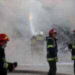 19.02.2019 Micigózd. Pożar składowiska elektrośmieci / Jarosław Kubalski / Radio Kielce