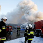 19.02.2019 Micigózd. Pożar składowiska elektrośmieci / Jarosław Kubalski / Radio Kielce