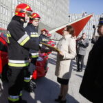 19.02.2019 Kielce. Przekazanie nowego sprzętu strażaków. Przekazania dokonali Wojewoda Agata Wojtyszek i Robert Sabat. zastępca Świętokrzyskiego Komendanta Wojewódzkiego Państwowej Straży Pożarnej / Jarosław Kubalski / Radio Kielce