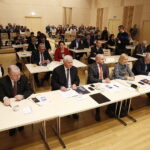 25.02.2019 Kielce. Sesja Sejmiku Województwa Świętokrzyskiego w małej sali filharmonii. Członkowie zarządu województwa: Marek Bogusławski, Marek Jońca i Mariusz Gosek oraz wicemarszałek Renata Janik i Marszałek Andrzej Bętkowski / Jarosław Kubalski / Radio Kielce