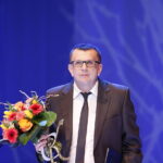 26.02.2019 Kielce. KCK. Nagrody Miasta Kielce. Arkadiusz Szostak. Reżyser, animator i menadżer kultury, autor i szef produkcji koncertów i widowisk artystycznych, zastępca komendanta Chorągwi Kieleckiej ZHP, dyrektor artystyczny Międzynarodowego Harcerskiego Festiwalu Kultury Młodzieży Szkolnej / Jarosław Kubalski / Radio Kielce