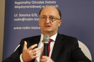 27.02.2019 Kielce.OMPiO. Spotkanie pt. „Jaka przyszłość Europy?” z Piotrem Wawrzykiem wiceministrem MSZ / Jarosław Kubalski / Radio Kielce