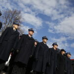 27.02.2019 Kielce. Wiceminister spraw wewnętrznych i administracji Jarosław Zieliński wizytował budowę nowej strażnicy JRG PSP Nr 1 / Jarosław Kubalski / Radio Kielce