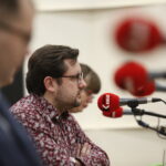 Studio Polityczne Radia Kielce. Na zdjęciu: Mateusz Żukowski, Nowoczesna / Jarosław Kubalski / Radio Kielce