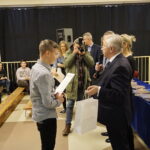 Konkurs Wiedzy o Sejmie. Po prawej Krzysztof Lipiec- poseł PiS / Michał Kita / Radio Kielce