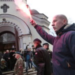 Uroczysty pogrzeb Jana Wosińskiego oraz Piotra Pecela - partyzantów AK oraz NSZ zamordowanych przez komunistów w Zgórsku koło Kielc / Marzena Mąkosa / Radio Kielce