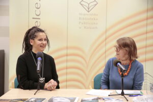 Spotkanie autorskie z Mają Wolny w Wojewódzkiej Bibliotece Publicznej / Marzena Mąkosa / Radio Kielce