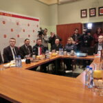 Spotkanie władz miasta i polskich funkcjonariuszy z oficjalną delegacją policji z partnerskiego miasta Gotha w Niemczech / Marzena Mąkosa / Radio Kielce