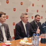 Spotkanie władz miasta i polskich funkcjonariuszy z oficjalną delegacją policji z partnerskiego miasta Gotha w Niemczech / Marzena Mąkosa / Radio Kielce