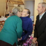 Franciszek Bugajski skończył 100 lat. Po prawej Franciszek Bugajski  / Marzena Mąkosa / Radio Kielce