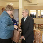 Franciszek Bugajski skończył 100 lat. Po prawej Franciszek Bugajski  / Marzena Mąkosa / Radio Kielce