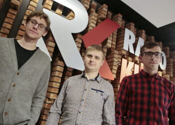 Pokolenie M. Na zdjęciu (od lewej): Mateusz Kaczmarczyk, Grzegorz Prokop i Michał Kita / Marzena Mąkosa / Radio Kielce