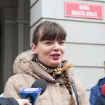 Konferencja przed Urzędem Miasta Kielce / Marzena Mąkosa / Radio Kielce