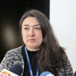 Spotkanie z grupą młodzieży z Hiszpanii, która przez tydzień przebywa w Polsce na wymianie w ramach programu Erasmus +. Na zdjęciu: Agnieszka Caban - kierownik Muzeum Dialogu Kultur / Marzena Mąkosa / Radio Kielce