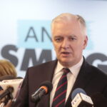 Briefing prasowy wicepremiera Jarosława Gowina oraz minister przedsiębiorczości i technologii Jadwigi Emilewicz. Na zdjęciu: wicepremier Jarosław Gowin / Marzena Mąkosa / Radio Kielce