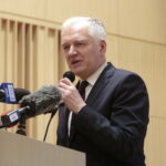 Konferencja dotycząca wsparcia dla przedsiębiorców z terenu świętokrzyskiego w ramach Funduszy Europejskich. Na zdjęciu: wicepremier Jarosław Gowin / Marzena Mąkosa / Radio Kielce