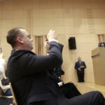 Konferencja dotycząca wsparcia dla przedsiębiorców z terenu świętokrzyskiego w ramach Funduszy Europejskich. Na zdjęciu: wicepremier Jarosław Gowin / Marzena Mąkosa / Radio Kielce