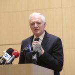 Konferencja dotycząca wsparcia dla przedsiębiorców z terenu świętokrzyskiego w ramach Funduszy Europejskich. Na zdjęciu: wicepremier Jarosław Gowin / Marzena Mąkosa / Radio Kielce