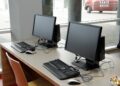 Otwarcie Biblioteki Uniwersyteckiej - stanowiska komputerowe dostępne dla studentów i pracowników / Stanisław Blinstrub / Radio Kielce