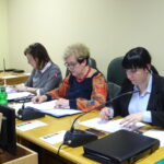 Prezydium Rady Miasta, od lewej wiceprzewodnicząca Marta Woźnicka-Kuzdak, przewodnicząca Irena Renduda-Dudek, wiceprzewodnicząca Joanna Pikus / Emilia Sitarska / Radio Kielce