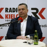 Studio Polityczne Radia Kielce. Na zdjęciu Grzegorz Gałuszka, Polskie Stronnictwo Ludowe / Robert Felczak / Radio Kielce