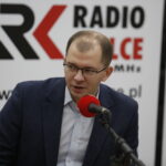 Studio Polityczne Radia Kielce. Na zdjęciu: Michał Braun, Platforma Obywatelska / Jarosław Kubalski / Radio Kielce