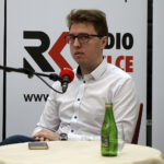 Studio Polityczne Radia Kielce. Na zdjęciu Piotr Kopacz, Nowoczesna / Robert Felczak / Radio Kielce